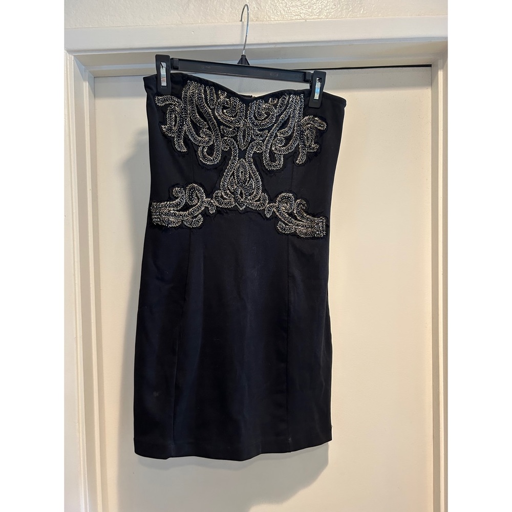 Jeweled Tube Top Mini Dress